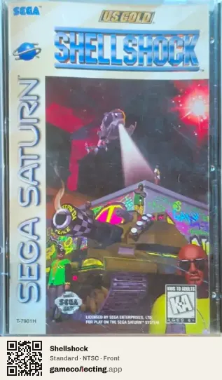 Shellshock Sega Saturn, NTSC box front