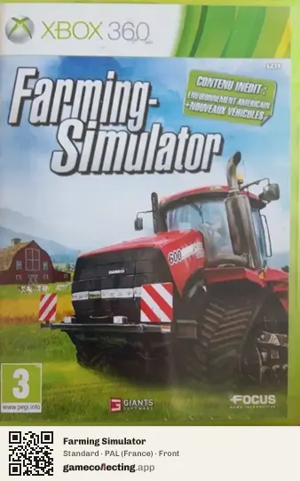 Farming Simulator Xbox 360, France box front