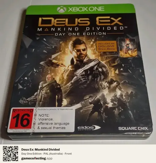 Deus Ex: Mankind Divided Xbox One, Australia box front