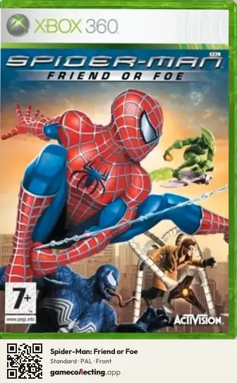 Spider-Man: Friend or Foe Xbox 360, PAL box front