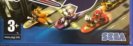 Sonic Riders, the PEGI square on its front
