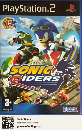 Sonic Riders PlayStation 2, PAL box front