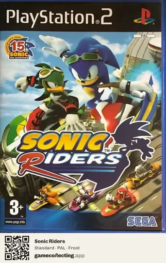 Sonic Riders PlayStation 2, PAL box front
