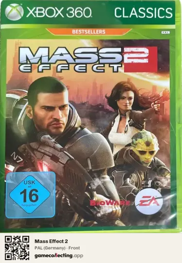Mass Effect 2 Xbox 360, Germany box front