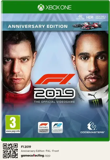 F1 2019 Xbox One, PAL box front