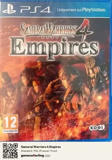 Samurai Warriors 4 Empires PlayStation 4, France box front