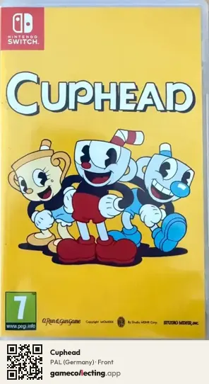 Cuphead Nintendo Switch, Germany box front