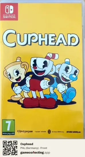 Cuphead Nintendo Switch, Germany box front
