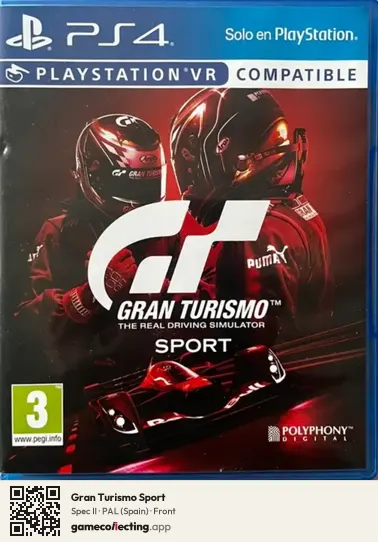 Gran Turismo Sport PlayStation 4, Spain box front