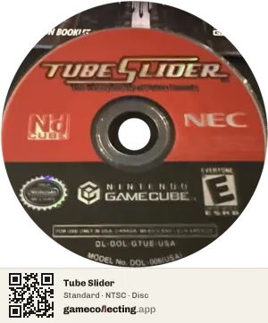 Tube Slider Nintendo GameCube, NTSC disc