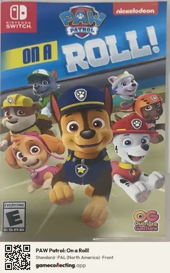 PAW Patrol: On a Roll! Nintendo Switch, North America box front
