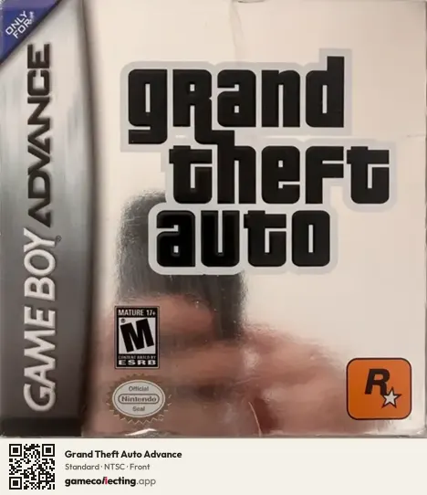 Grand Theft Auto Advance Game Boy Advance, NTSC box front