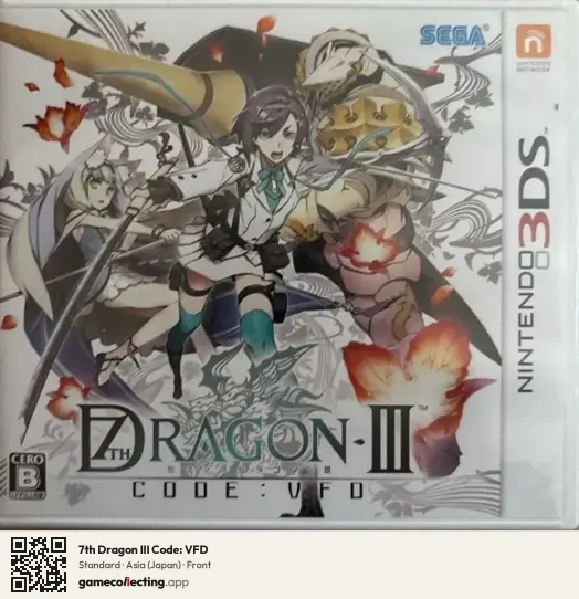 7th Dragon III Code: VFD Nintendo 3DS, Asia box front