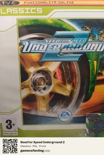 Need for Speed Underground 2 Xbox, PAL box front