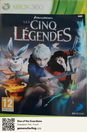 Rise of the Guardians Xbox 360, PAL box front
