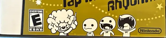 Rhythm Heaven, the ESRB box on its front