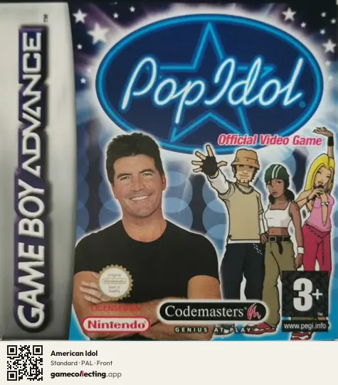 American Idol Game Boy Advance, PAL box front