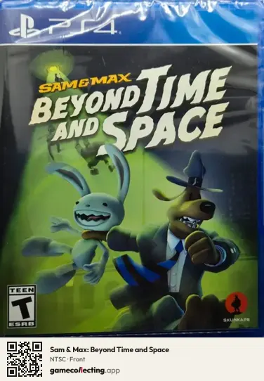 Sam & Max: Beyond Time and Space PlayStation 4, NTSC box front