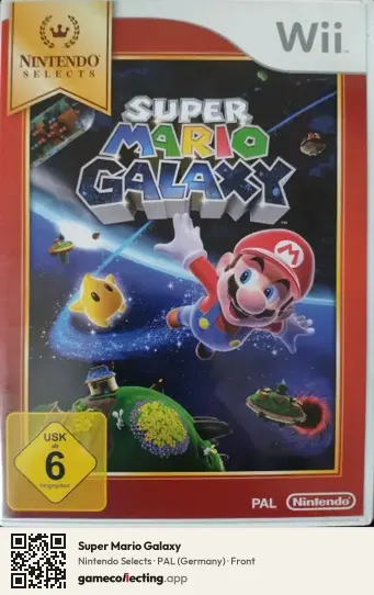 Super Mario Galaxy Nintendo Wii, Germany box front