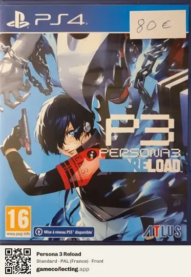 Persona 3 Reload PlayStation 4, France box front