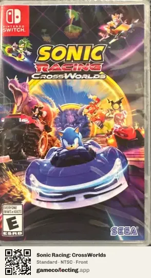 Sonic Racing: CrossWorlds Nintendo Switch, NTSC box front