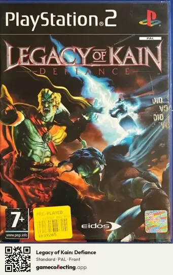 Legacy of Kain: Defiance PlayStation 2, PAL box front