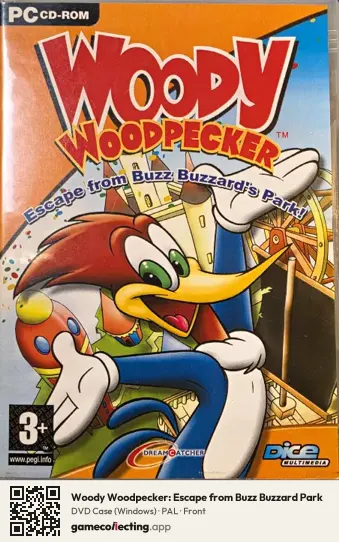 Woody Woodpecker: Escape from Buzz Buzzard Park Computer, PAL box front