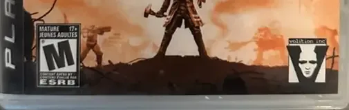 Red Faction: Guerrilla, the ESRB box on its front