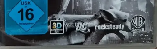 Batman: Arkham City, the USK square on its front