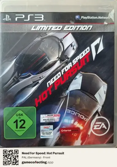 Need for Speed: Hot Pursuit PlayStation 3, Germany box front