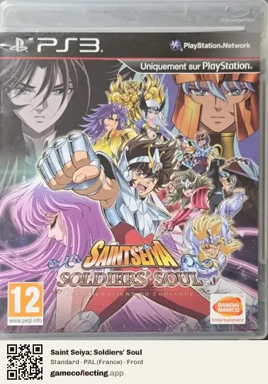 Saint Seiya: Soldiers' Soul PlayStation 3, France box front