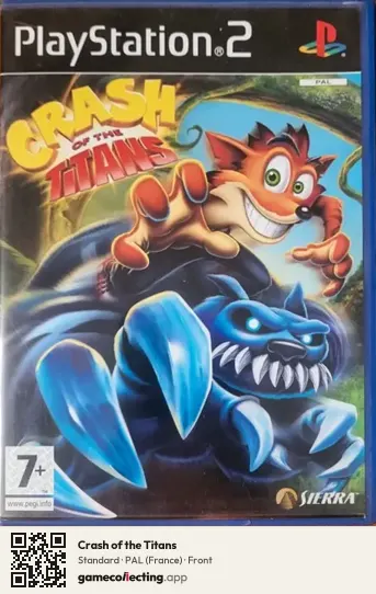 Crash of the Titans PlayStation 2, France box front