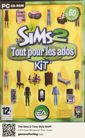 The Sims 2: Teen Style Stuff Computer, PAL box front