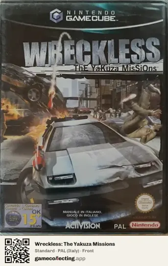Wreckless: The Yakuza Missions Nintendo GameCube, Italy box front