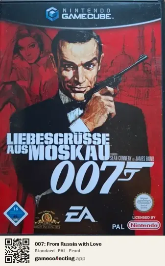 007: From Russia with Love Nintendo GameCube, PAL box front