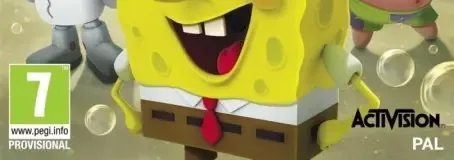 SpongeBob SquarePants: Plankton's Robotic Revenge, the PEGI square on its front