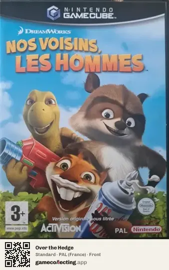Over the Hedge Nintendo GameCube, France box front