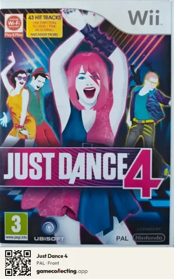 Just Dance 4 Nintendo Wii, PAL box front