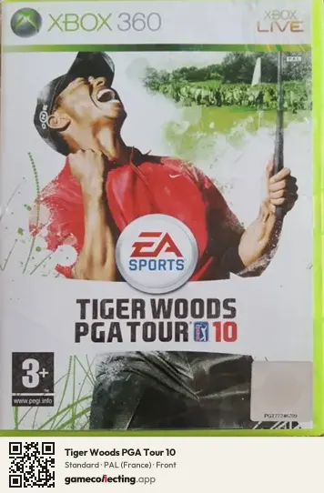 Tiger Woods PGA Tour 10 Xbox 360, France box front