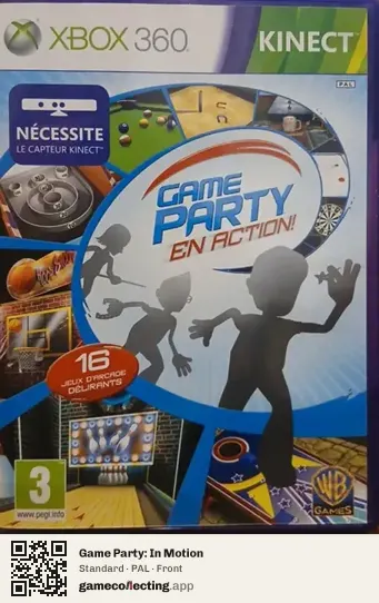 Game Party: In Motion Xbox 360, PAL box front