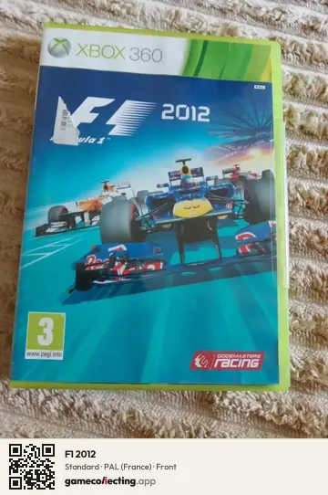 F1 2012 Xbox 360, France box front
