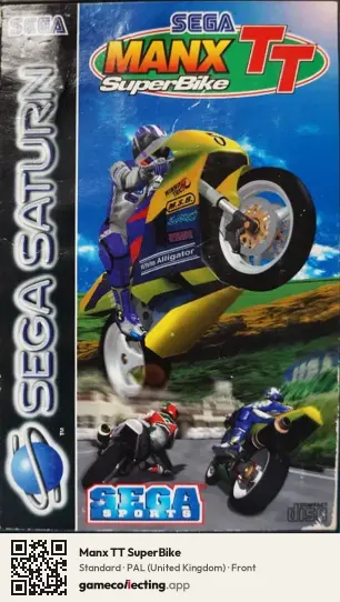 Manx TT SuperBike Sega Saturn, United Kingdom box front