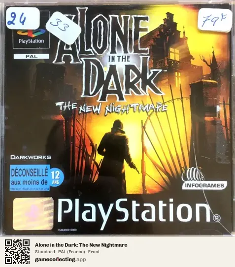 Alone in the Dark: The New Nightmare PlayStation, France box front