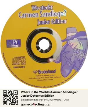 Where in the World Is Carmen Sandiego? Junior Detective Edition Computer, PAL disc