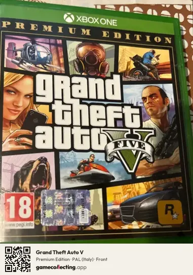 Grand Theft Auto V Xbox One, Italy box front