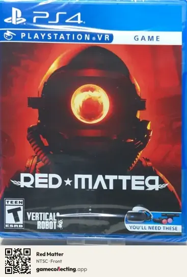 Red Matter PlayStation 4, NTSC box front