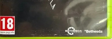 The Elder Scrolls V: Skyrim, the PEGI square on its front
