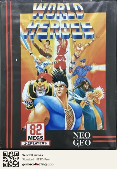 World Heroes Neo Geo AES, NTSC box front