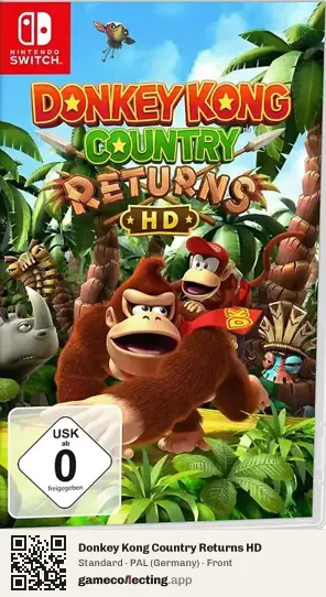 Donkey Kong Country Returns HD Nintendo Switch, Germany box front