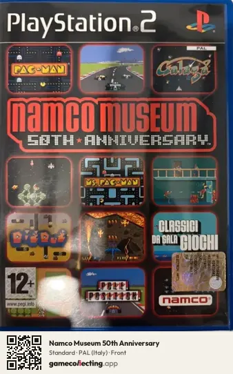 Namco Museum 50th Anniversary PlayStation 2, Italy box front
